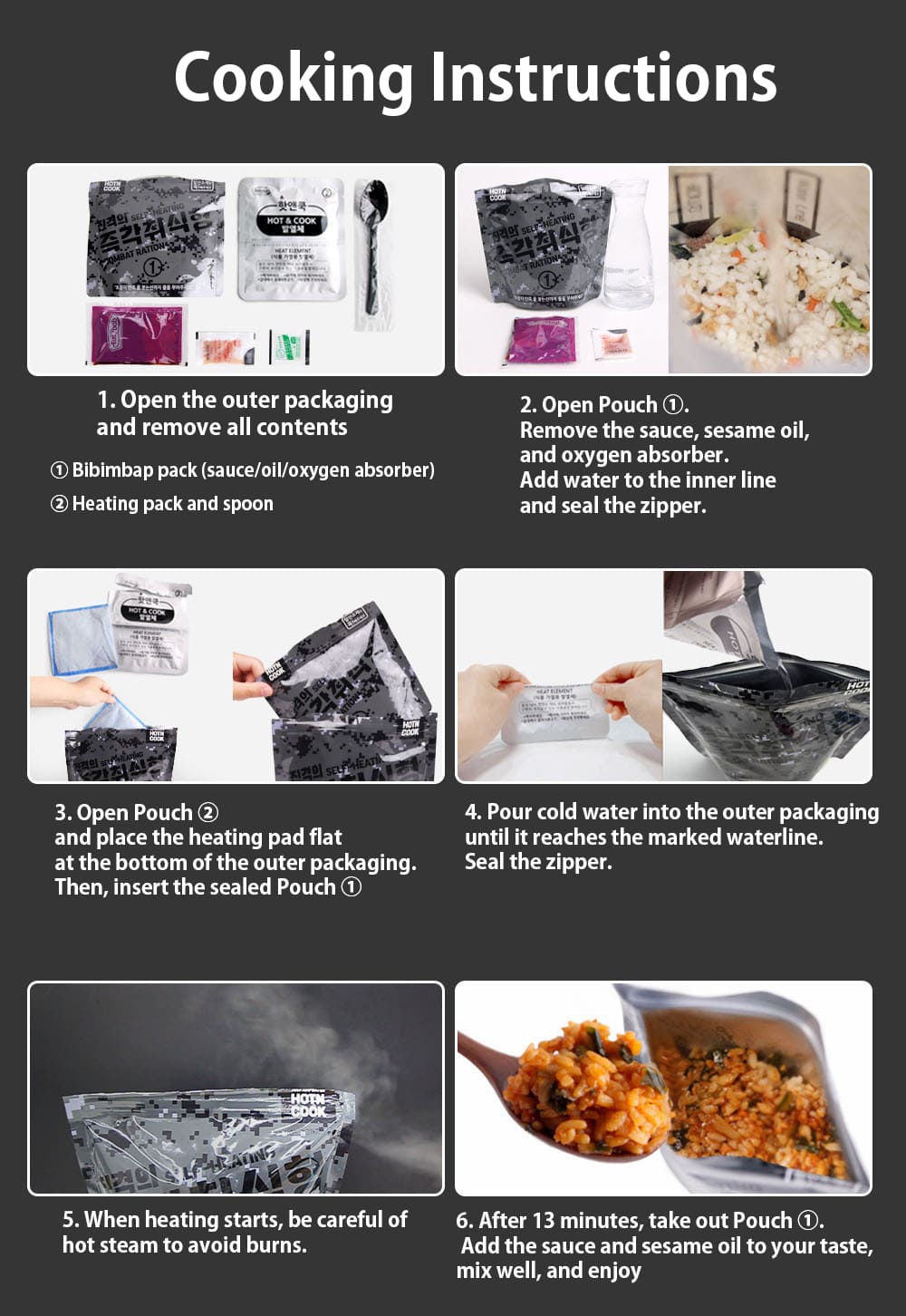 Instant Korean Bibimbap – Hot Meals with Cold Water