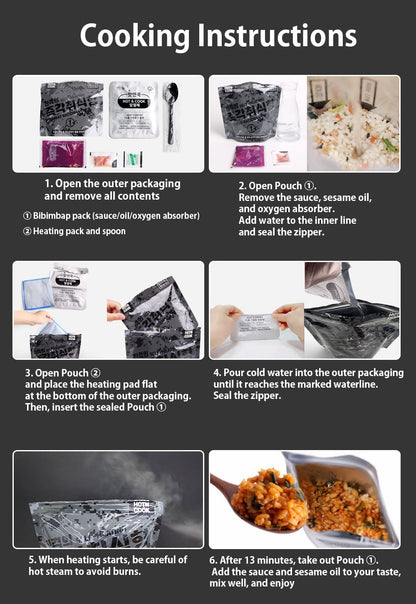 Instant Korean Bibimbap – Hot Meals with Cold Water